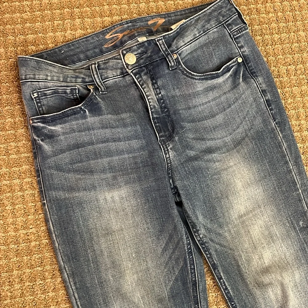 Seven7 High Rise Slim Straight Jeans - Picture 4 of 15